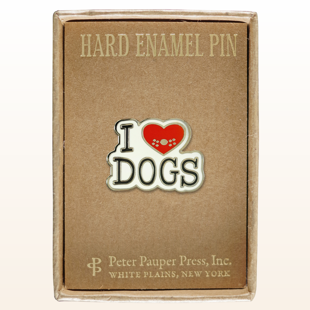 I Love Dogs Enamel Pins