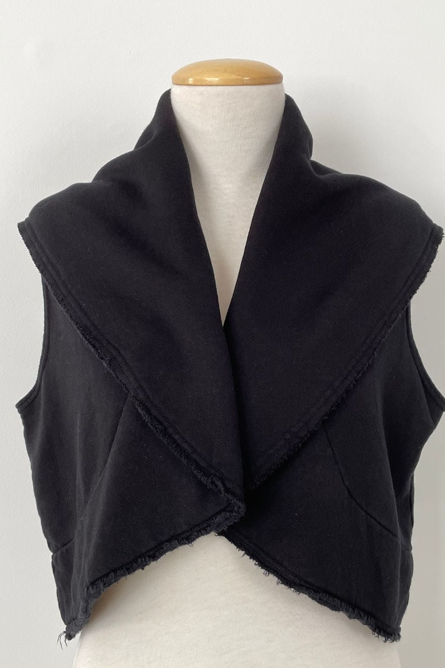 Bamboo Fleece Crop Wrap Vest