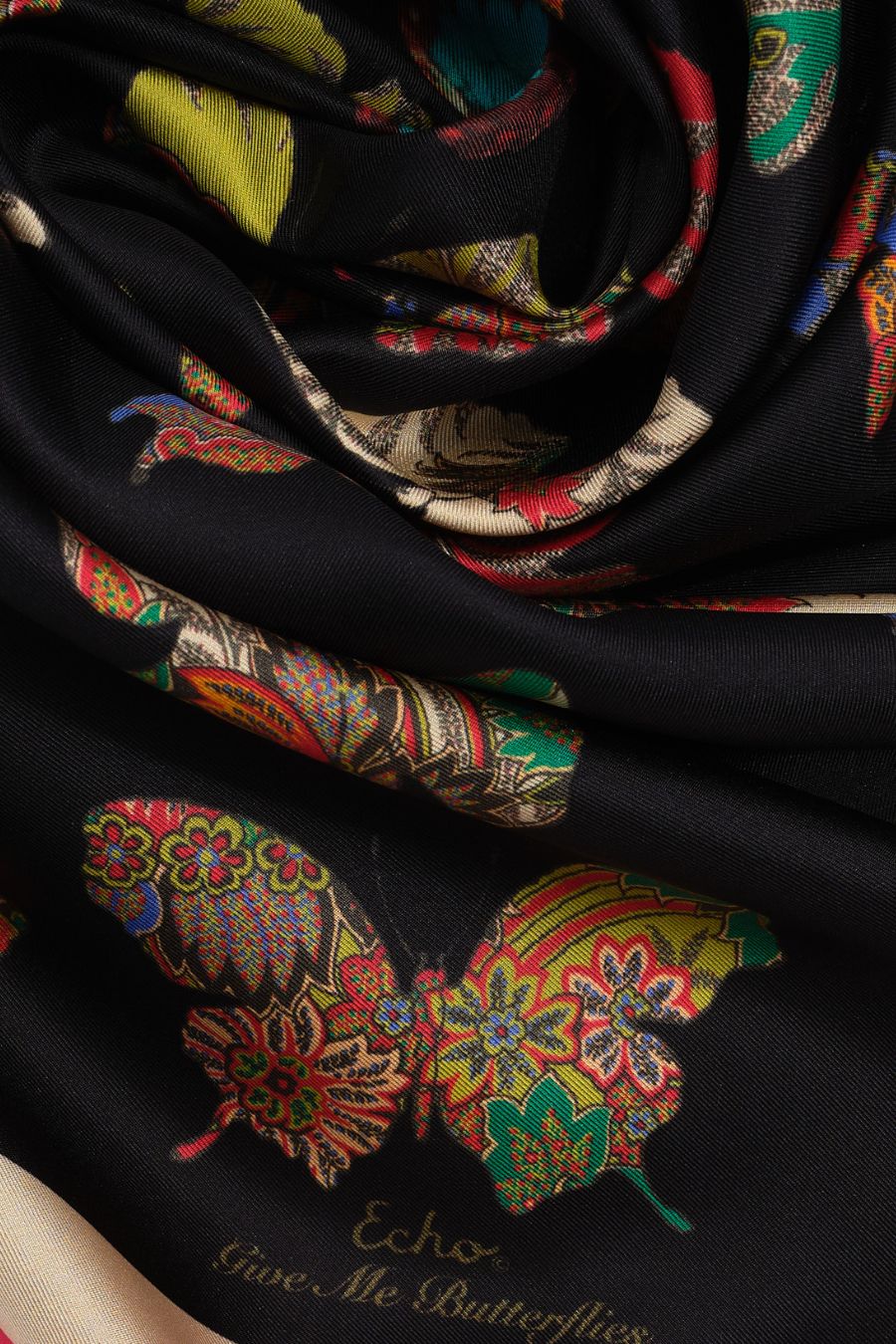Give Me Butterflies Silk Square Scarf