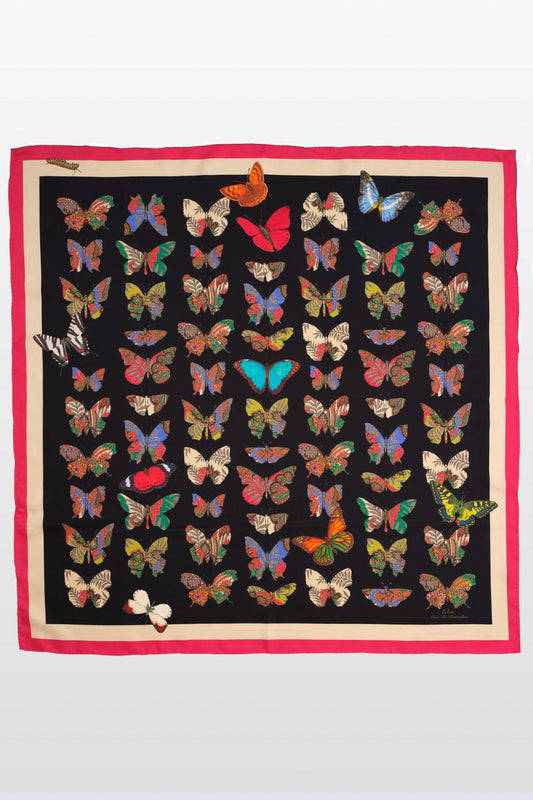 Give Me Butterflies Silk Square Scarf