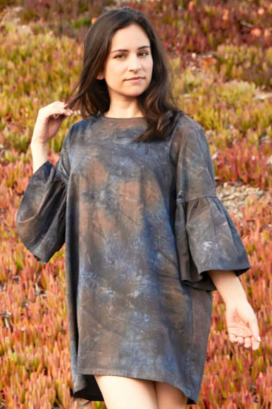 Diego Tunic in Notte Cotton Stretch