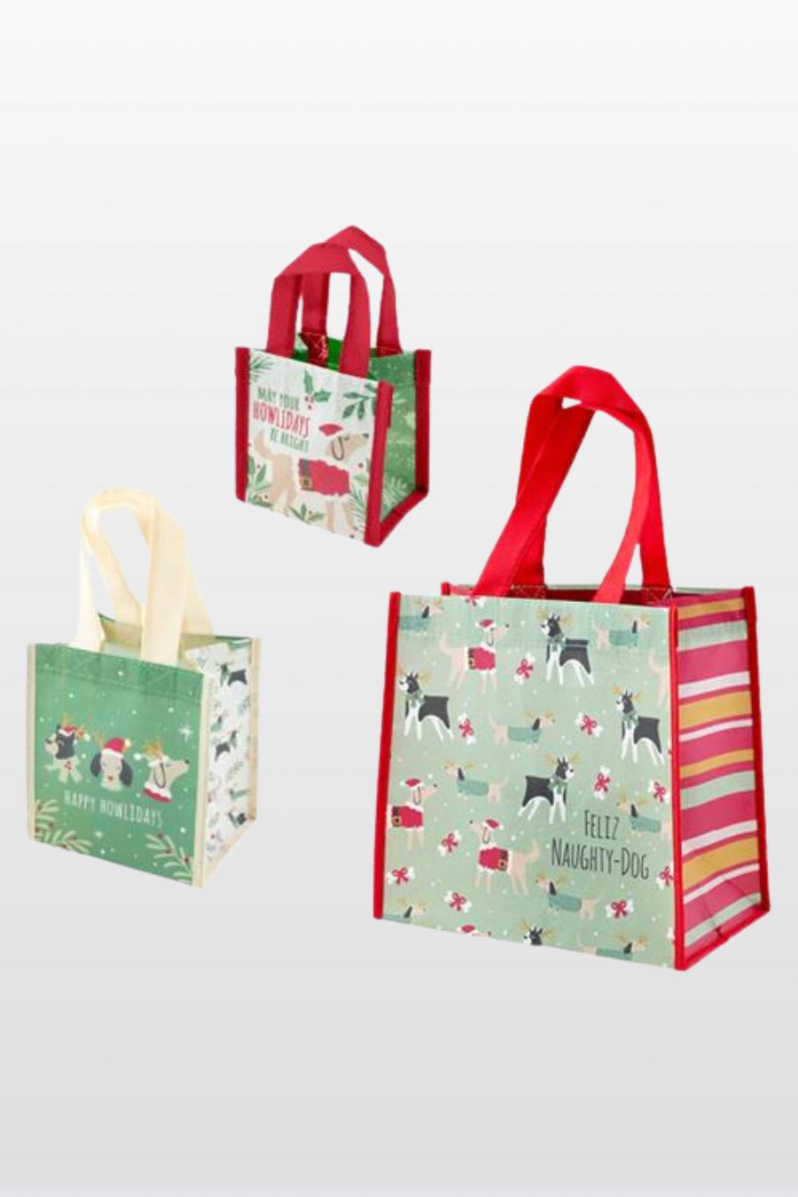 Holiday Recycled Gift Bag (Set of 3)