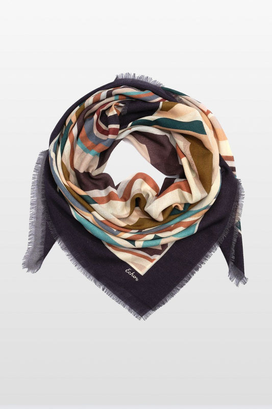 Geode Wool Square Scarf