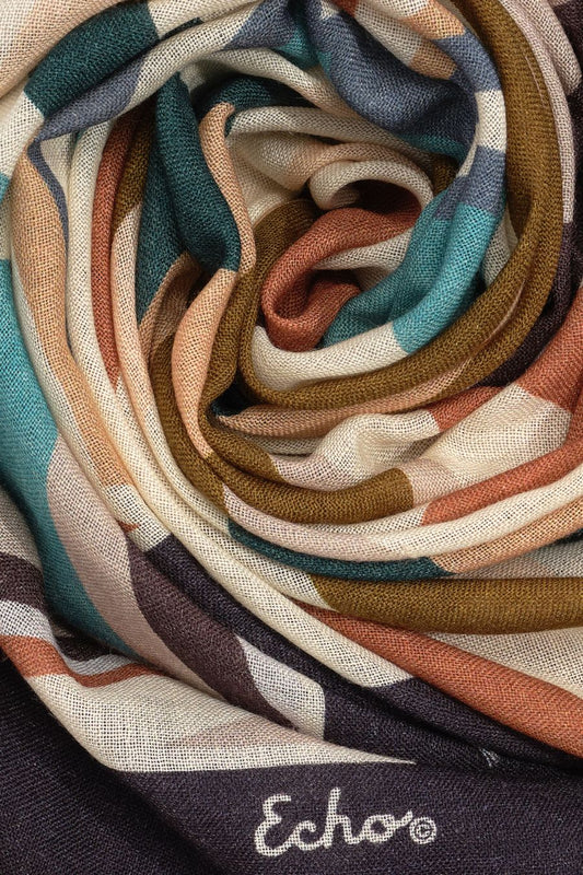 Geode Wool Square Scarf