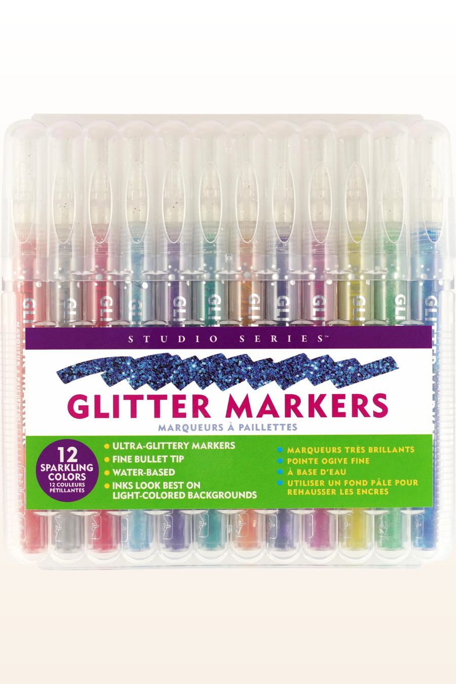 Studio Series Glitter Markers (Set of 12)