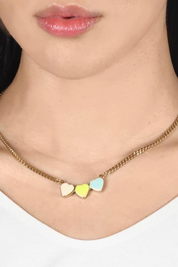 Triple Heart Reversible Necklace