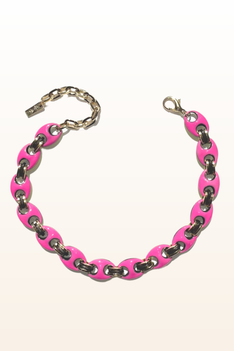 Amherst Reversible Necklace -Pink/Bright Yellow