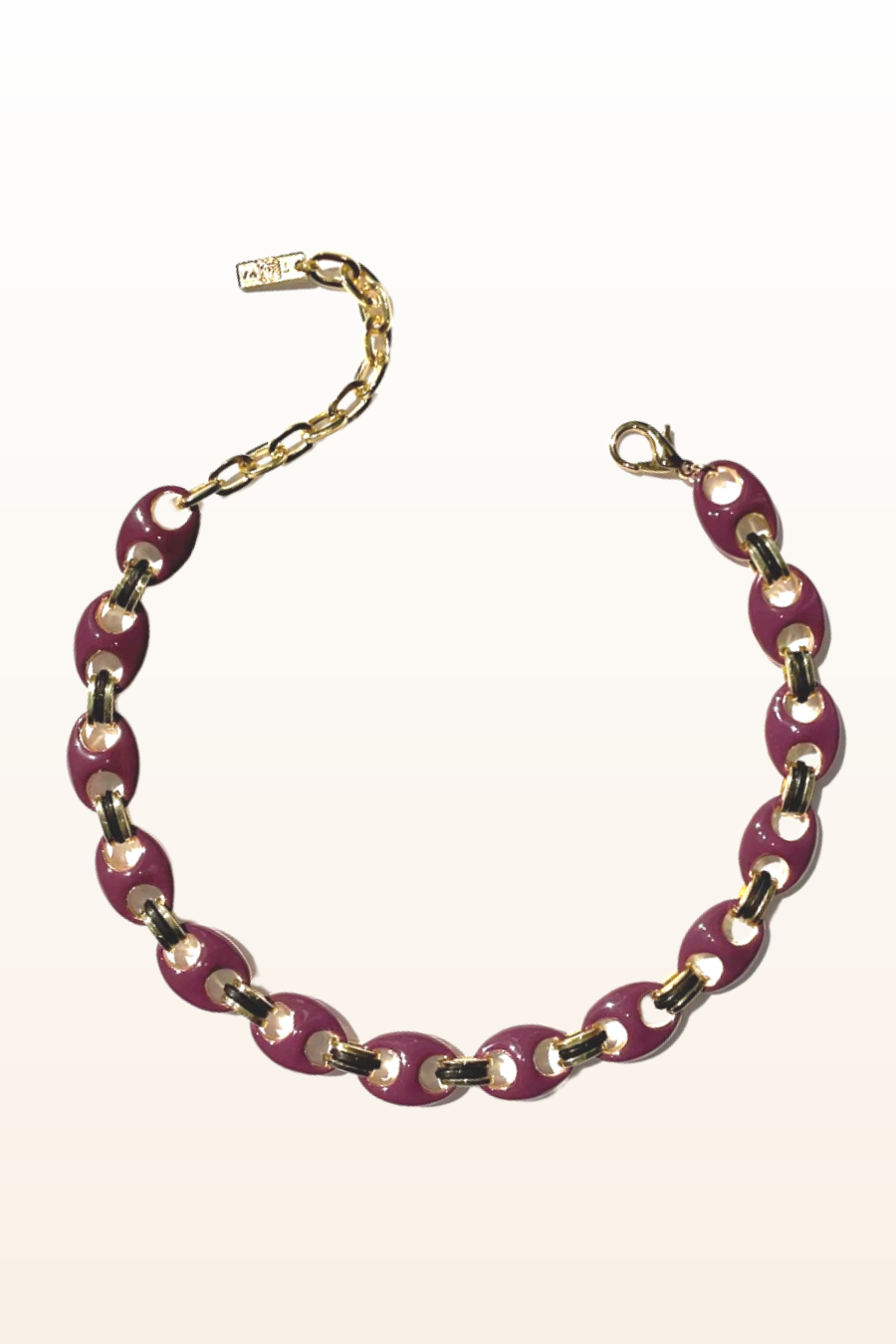 Amherst Reversible Necklace-Aubergine-Rust