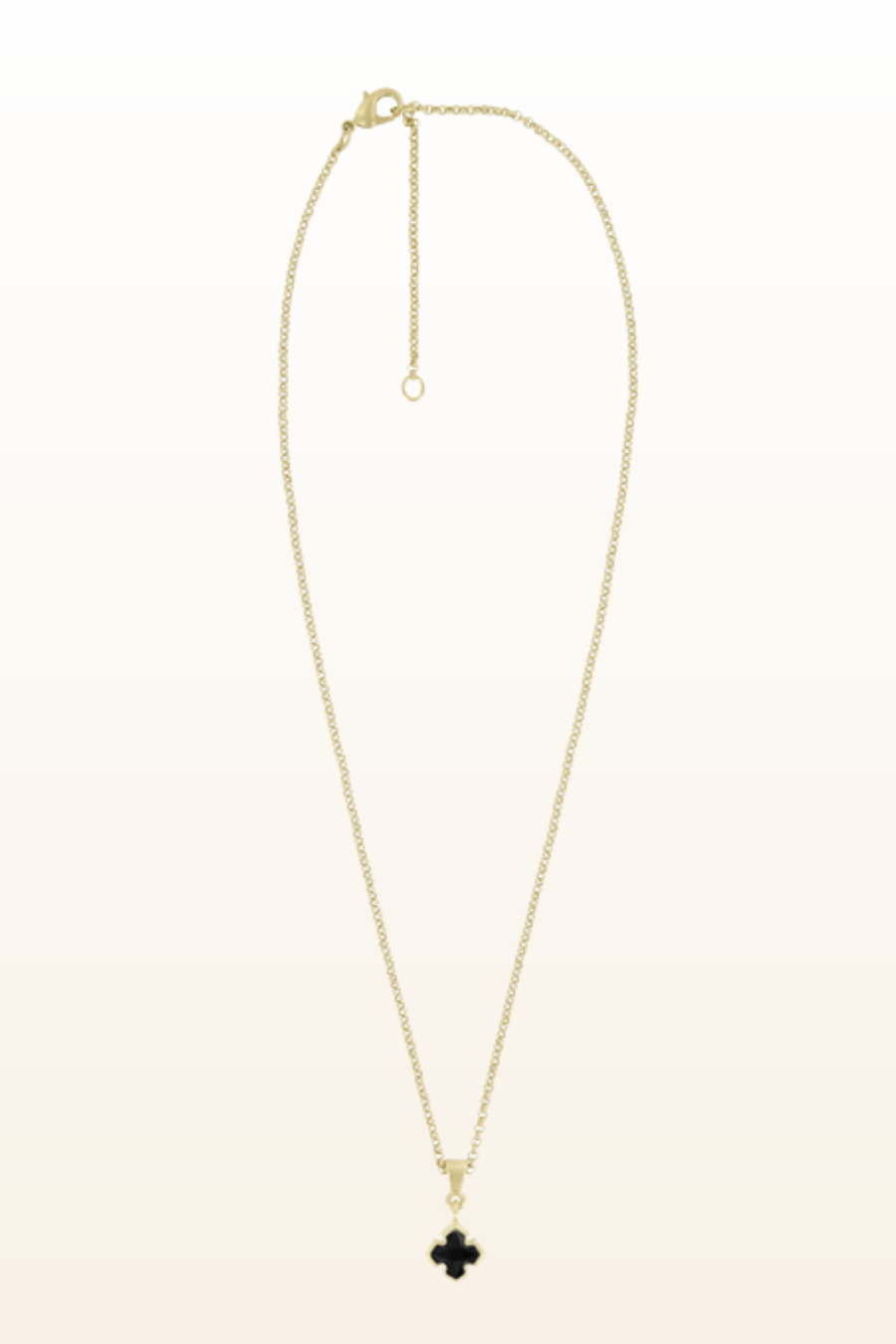 Matt Gold Small Cross Necklace