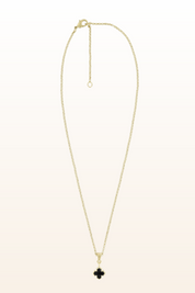 Matt Gold Small Cross Necklace