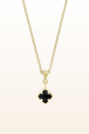Matt Gold Small Cross Necklace