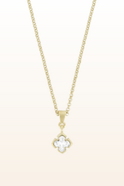 Matt Gold Small Cross Necklace