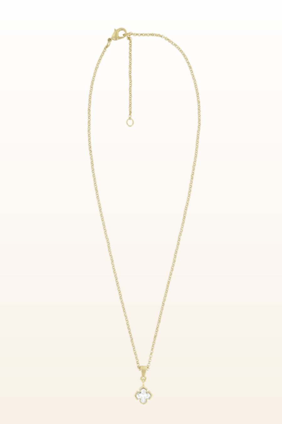 Matt Gold Small Cross Necklace