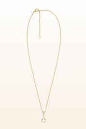 Matt Gold Small Cross Necklace