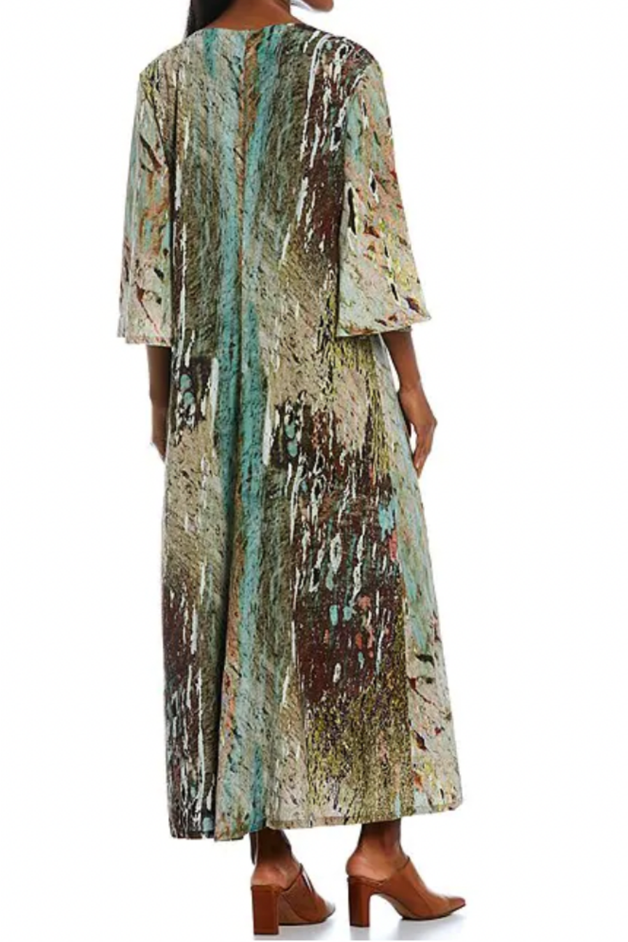 Liliana Dress in Acquario Print Viscose