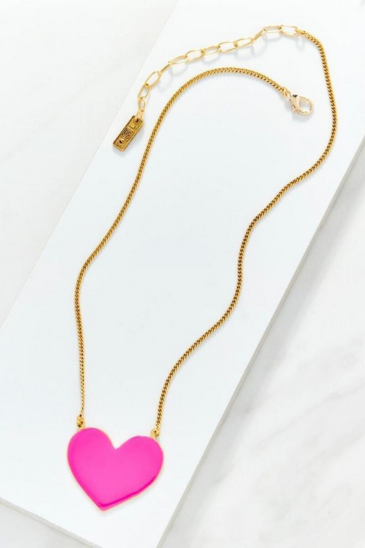 Enamel Heart Pendant