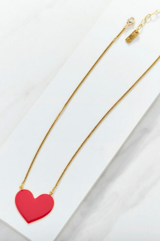 Enamel Heart Pendant