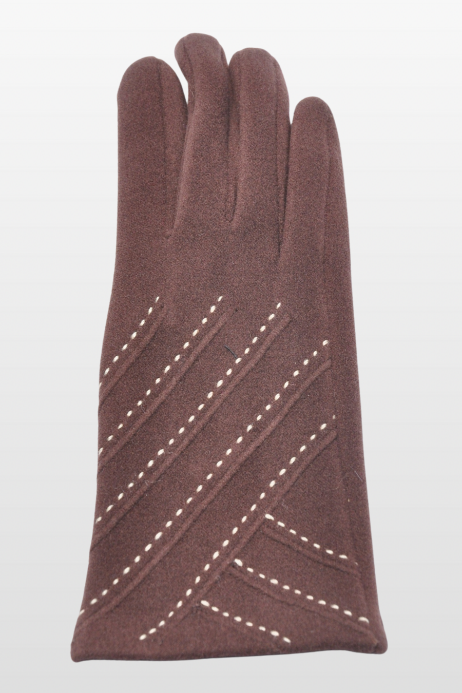 "Sueded" Fleece Stitch Detail Glove