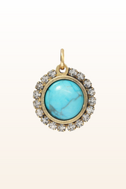 Crystal Border Slide Charm/Pendant