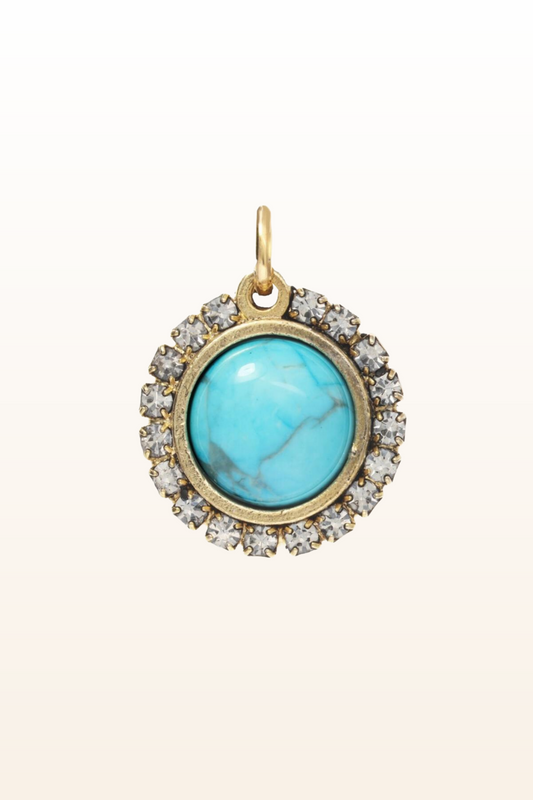Crystal Border Slide Charm/Pendant