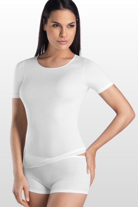 Cotton Seamless Short Sleeve Shirt