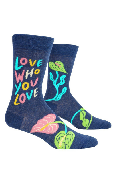 Men's Blue Q Crew Socks