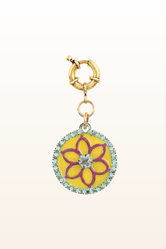 Flower Clip on Charm