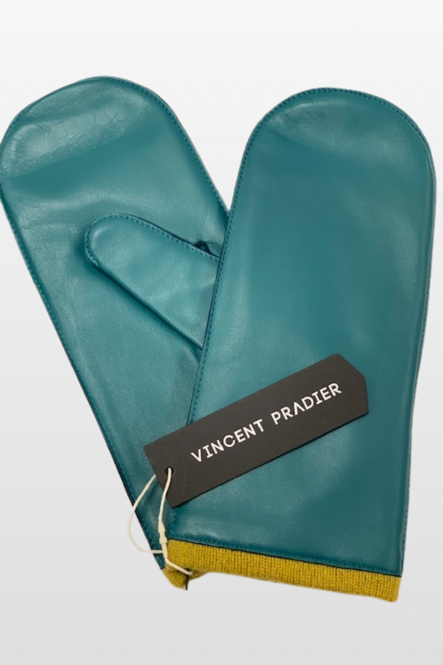 Leather Wool lined Mitts