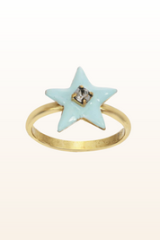 Mini Star Enamel Ring