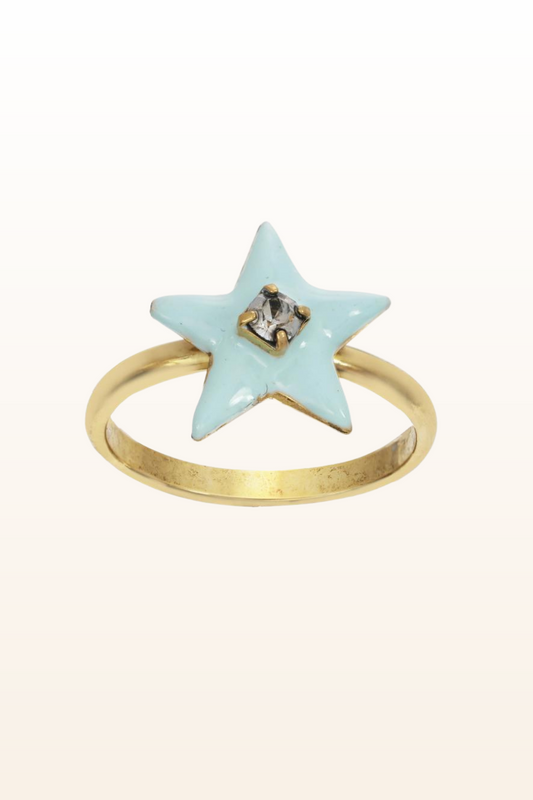 Mini Star Enamel Ring