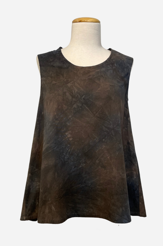 Huxley Tank in Notte Cotton Stretch