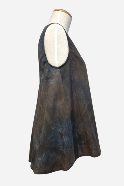 Huxley Tank in Notte Cotton Stretch