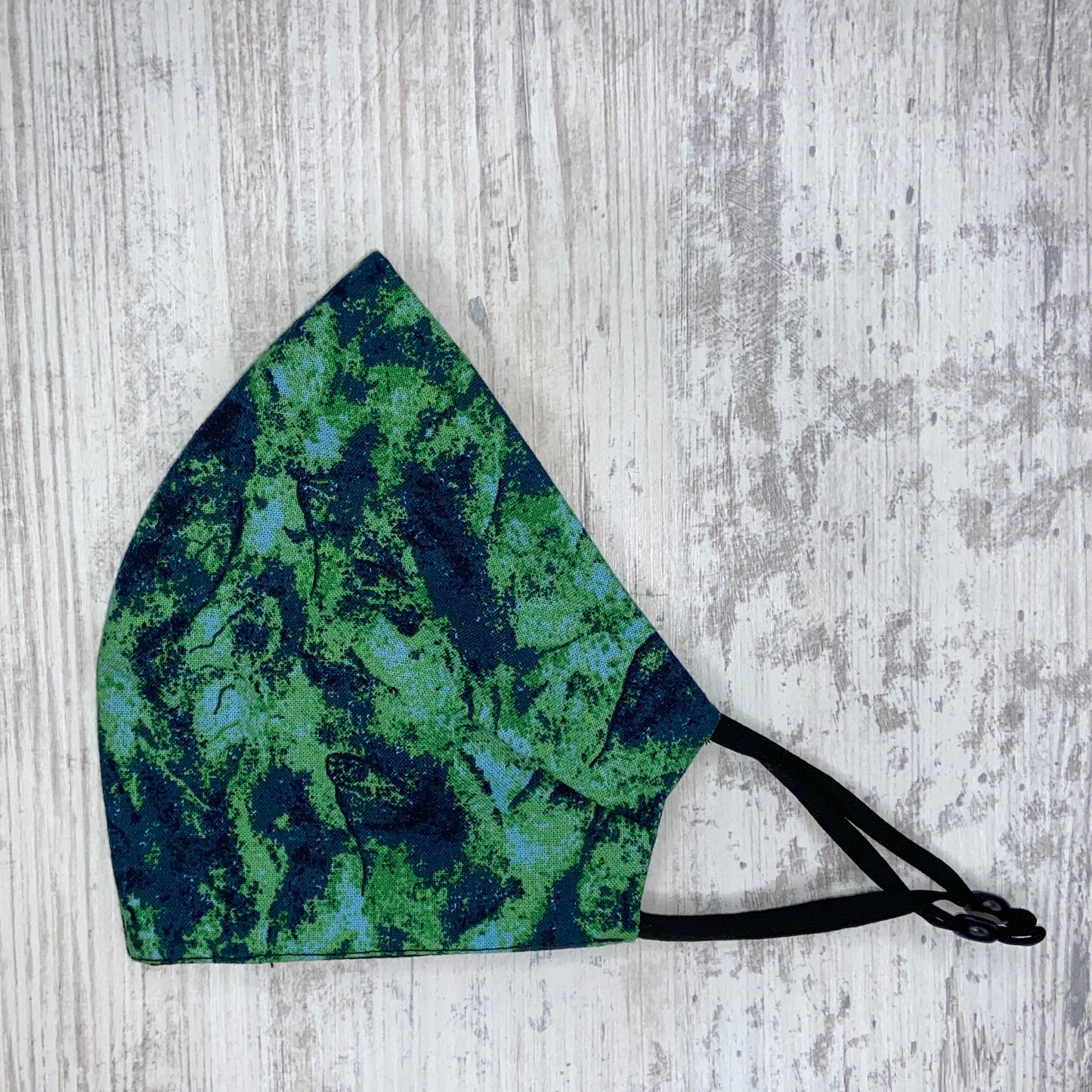 Navy & Green Mask