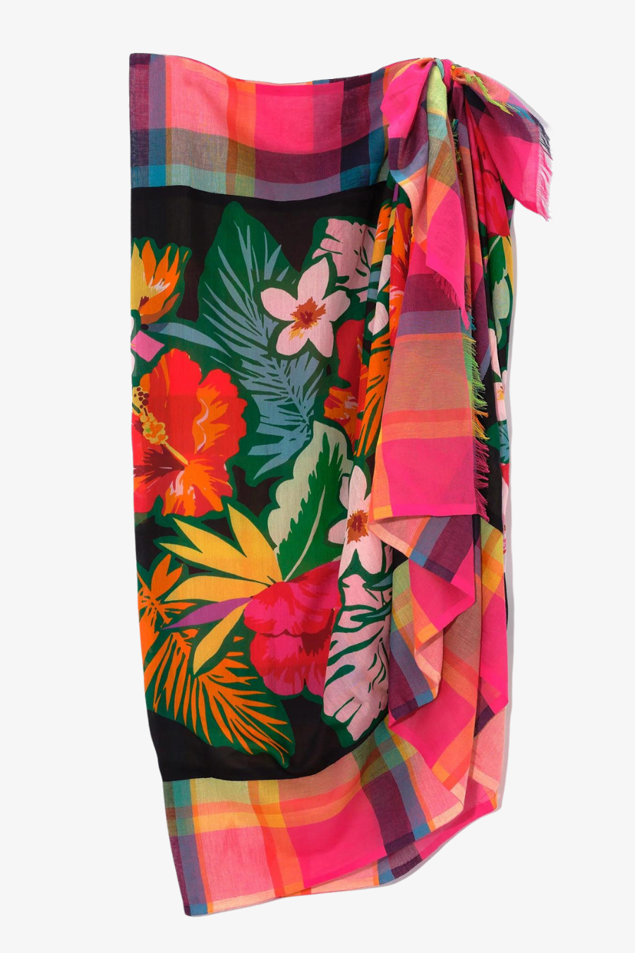 Tahiti Floral Patched Pareo