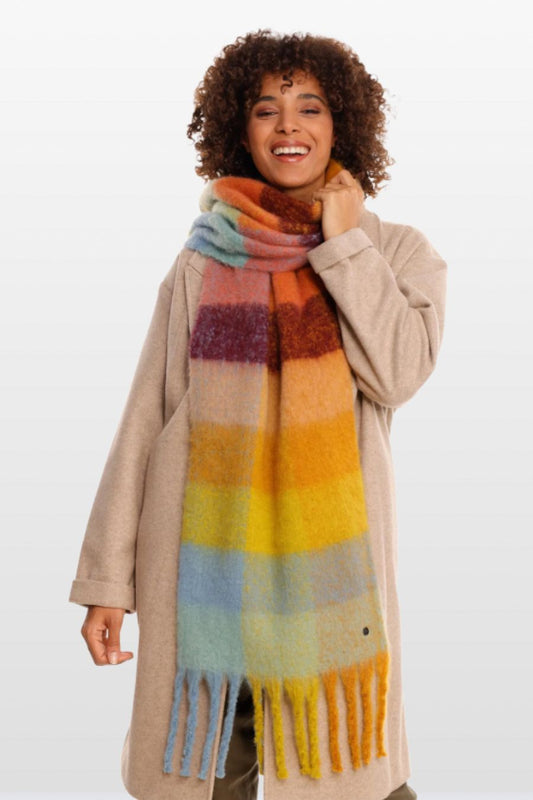 Colour-block Bouclé