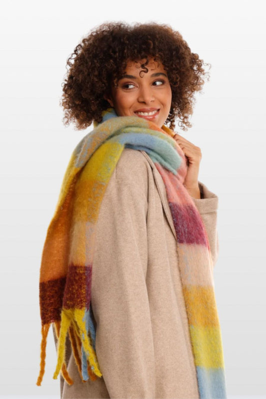 Colour-block Bouclé