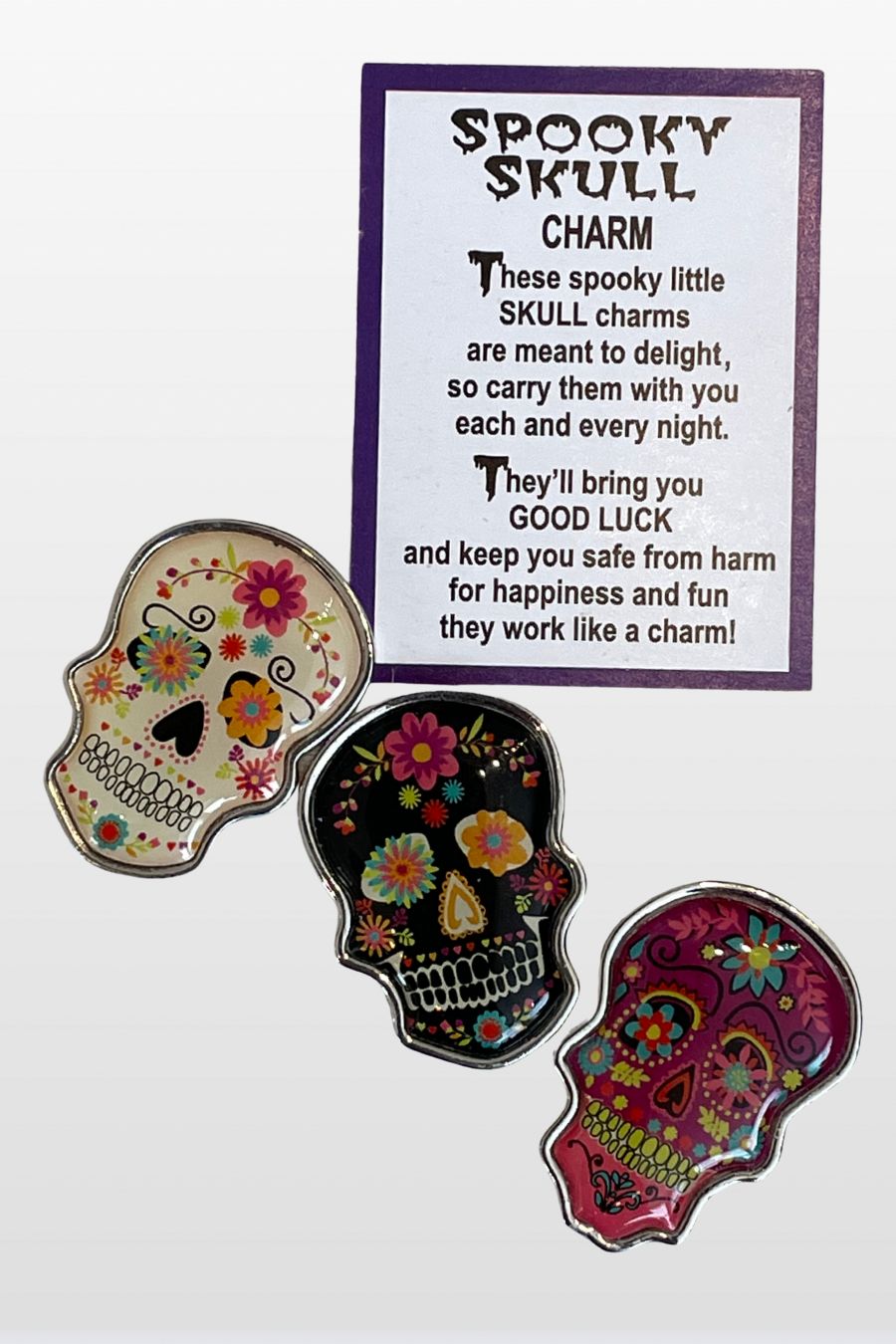 Spooky Skull Pocket Charms