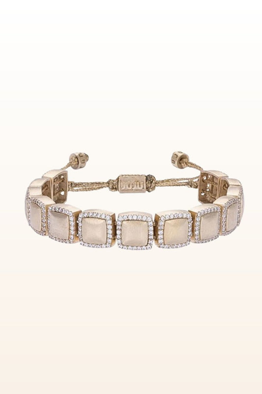 Glam Bracelet -Square Links