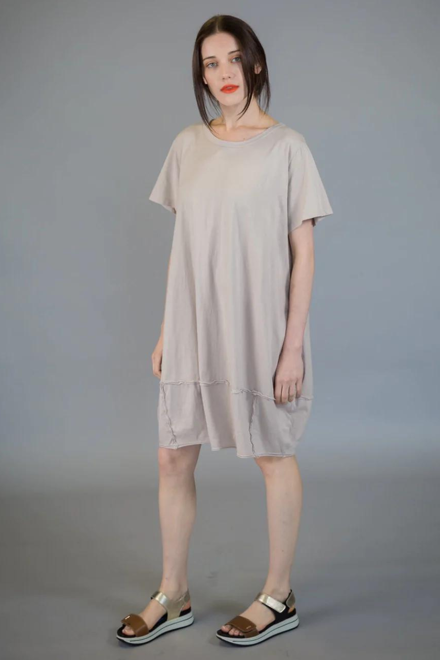 Short Sleeve Cotton Balloon Tunic/Dress