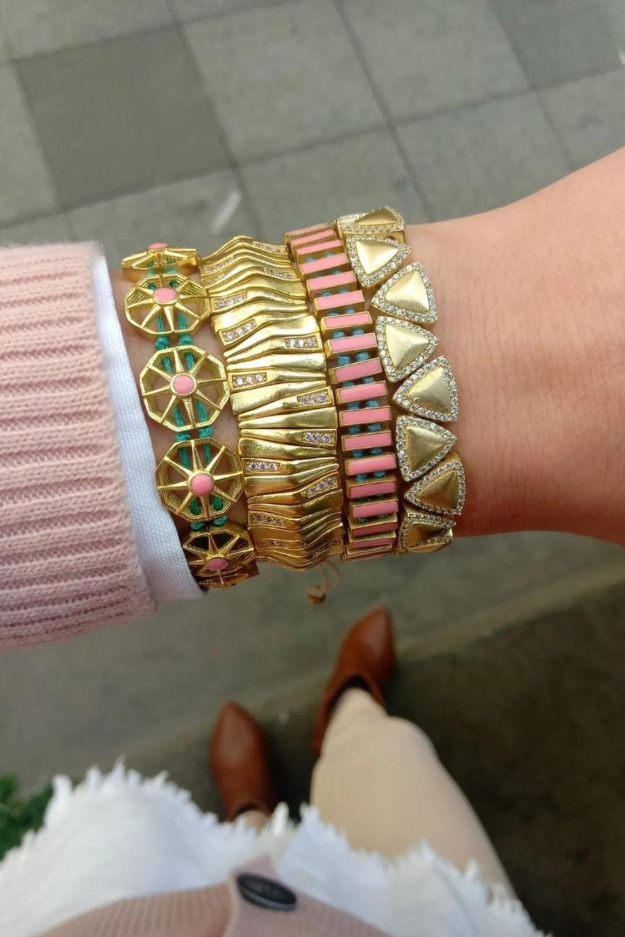 Glam Bracelet-Triangle Links